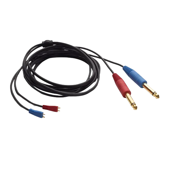 IP30 Kabel für Einsteckhörer 6,3mm Klinke, mono, gerader Stecker, 2m