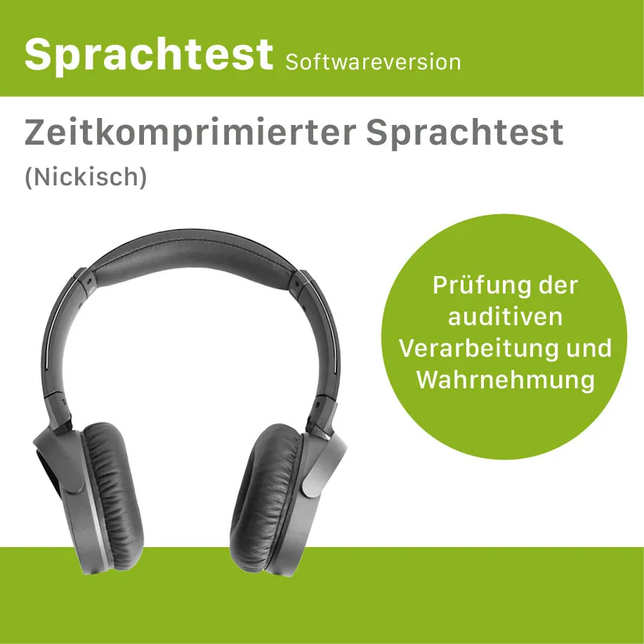[HW120.OP10] Softwareversion - Zeitkomprimierter Sprachtest (Nickisch)