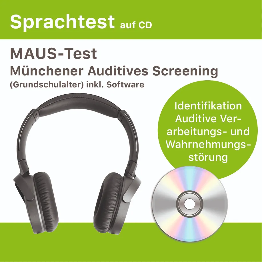 [DT001.AR15] CD24 - MAUS-Test Münchener Auditives Screening (Grundschulalter) inkl. Software