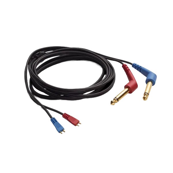 [KA004.AR07] IP30 Kabel für Einsteckhörer 6,3mm Klinke, mono, gewinkelter Stecker, 2m